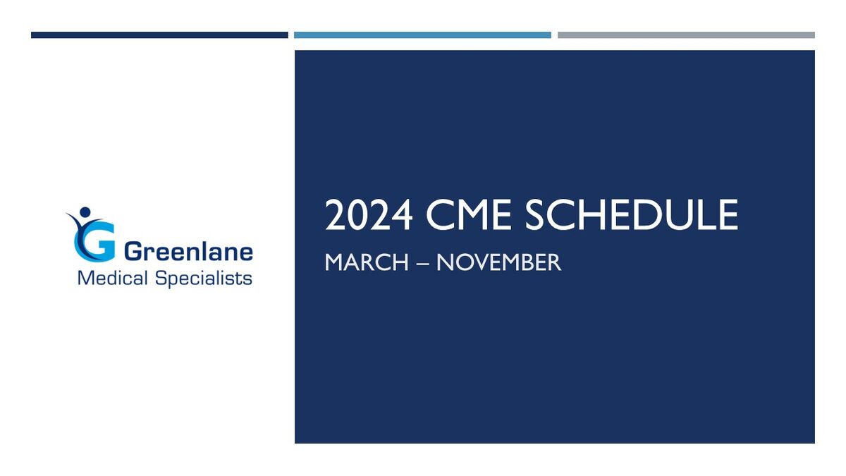 2024 CME Schedule